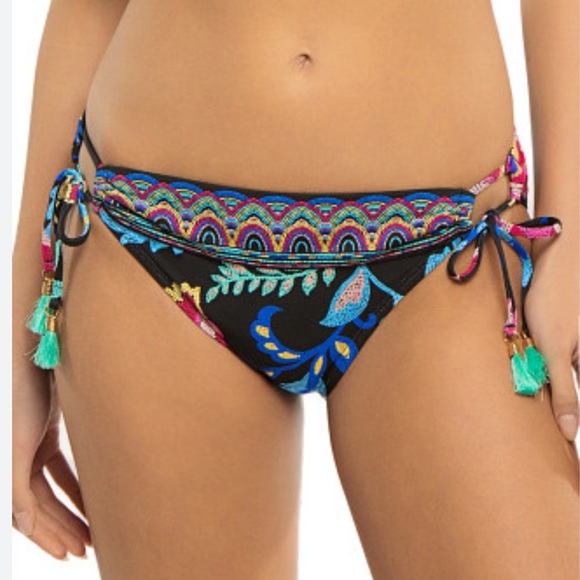 La Blanca Women's Side Tie Hipster Bikini Bottom NWT Size 6/Medium - Picture 1 of 6